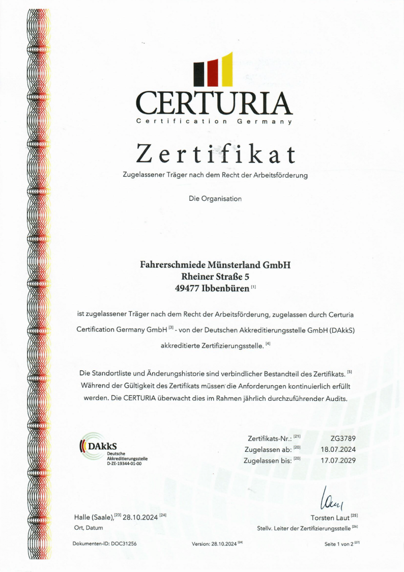 Trägerzertifikat CERTURIA Trägerzertifikat